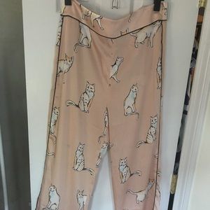 Zara Woman Pink Cat Pants